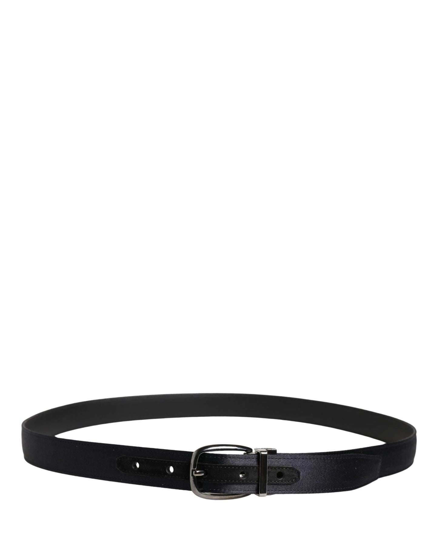 Cinturón Clásico Dolce & Gabbana para Hombre, Negro, Viscosa con Hebilla Metálica