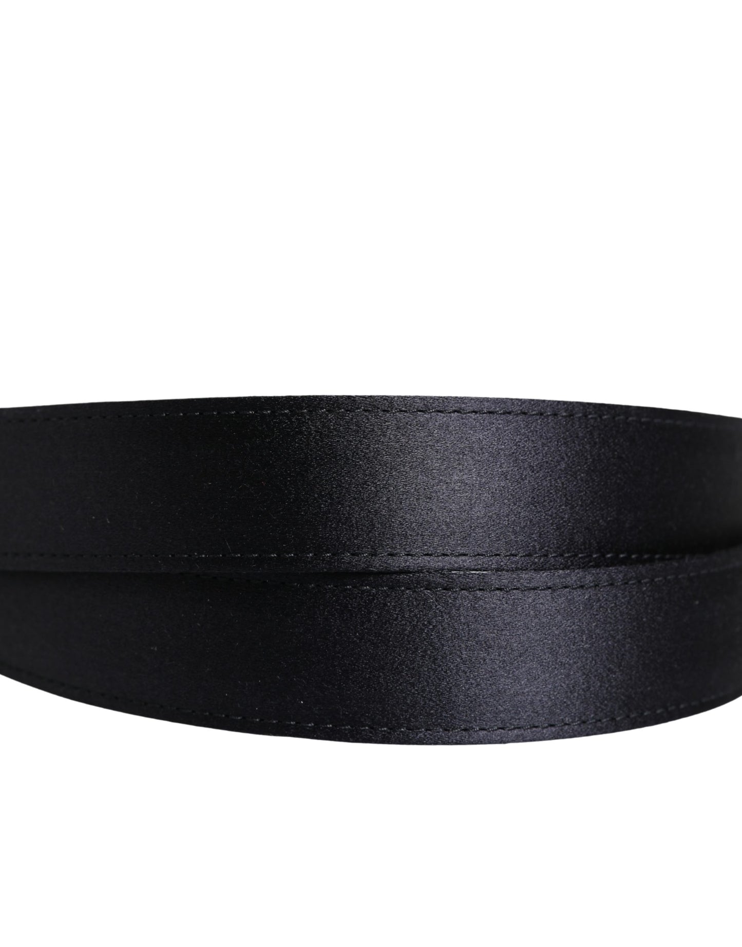 Cinturón Clásico Dolce & Gabbana para Hombre, Negro, Viscosa con Hebilla Metálica