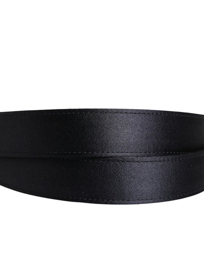 Cinturón Clásico Dolce & Gabbana para Hombre, Negro, Viscosa con Hebilla Metálica