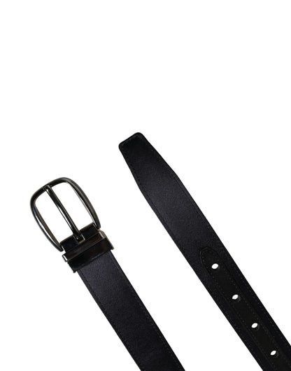Cinturón Clásico Dolce & Gabbana para Hombre, Negro, Viscosa con Hebilla Metálica