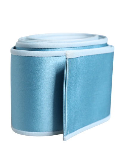 Cinturón Dolce & Gabbana Light Blue de satén de seda para mujer
