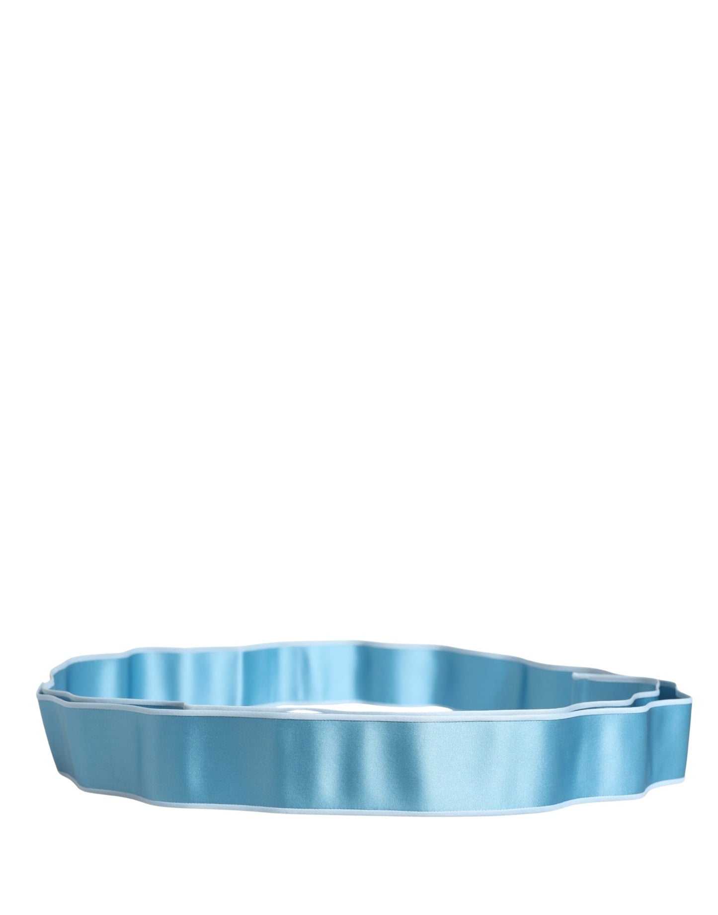 Cinturón Dolce & Gabbana Light Blue de satén de seda para mujer