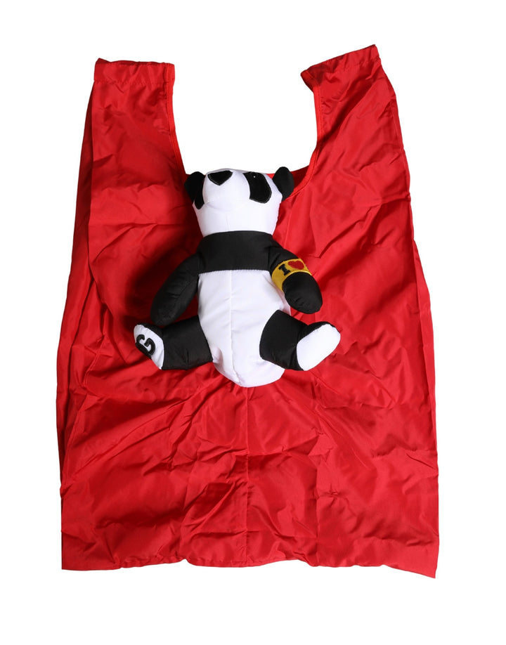 Bolso Tote Dolce & Gabbana para Hombre de Poliéster Rojo con Estampado de Panda Ecobag