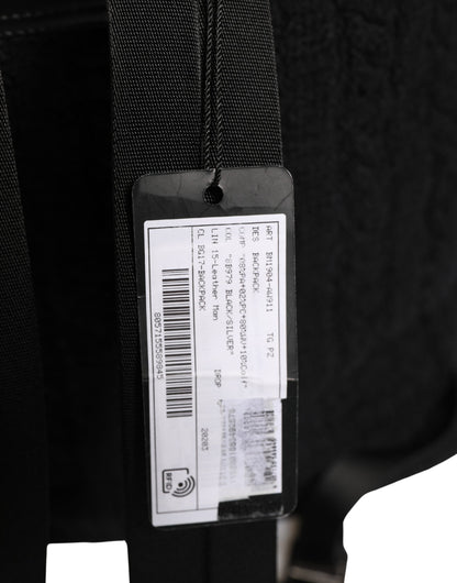 Sac à dos/besace de voyage Dolce & Gabbana en tricot de laine mélangée noir