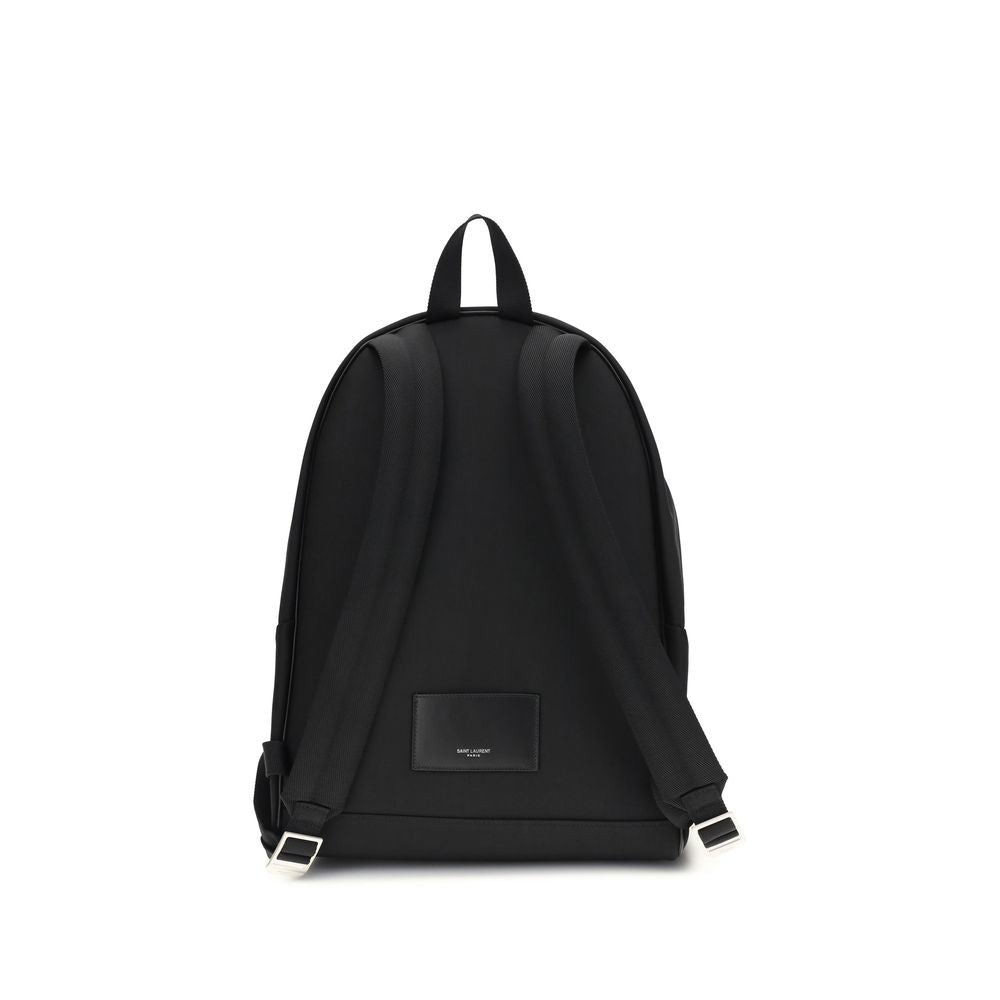 Mochila Saint Laurent de nailon negro