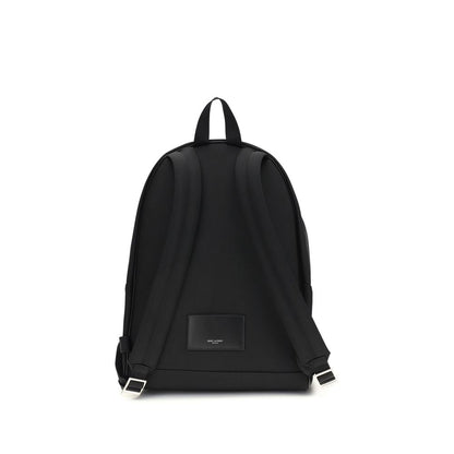 Mochila Saint Laurent de nailon negro