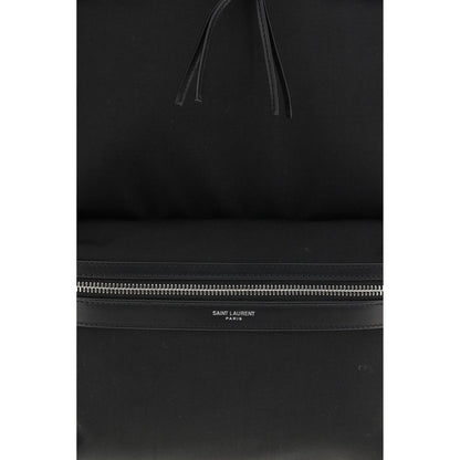 Mochila Saint Laurent de nailon negro
