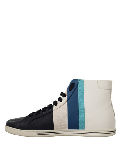 Chaussures montantes en cuir multicolore Dolce & Gabbana