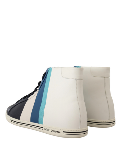 Chaussures montantes en cuir multicolore Dolce & Gabbana