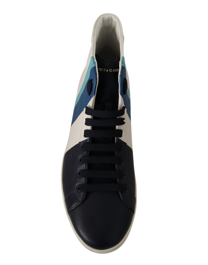 Chaussures montantes en cuir multicolore Dolce & Gabbana