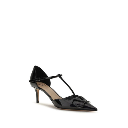 Escarpins à talon haut Valentino Garavani en cuir de veau noir