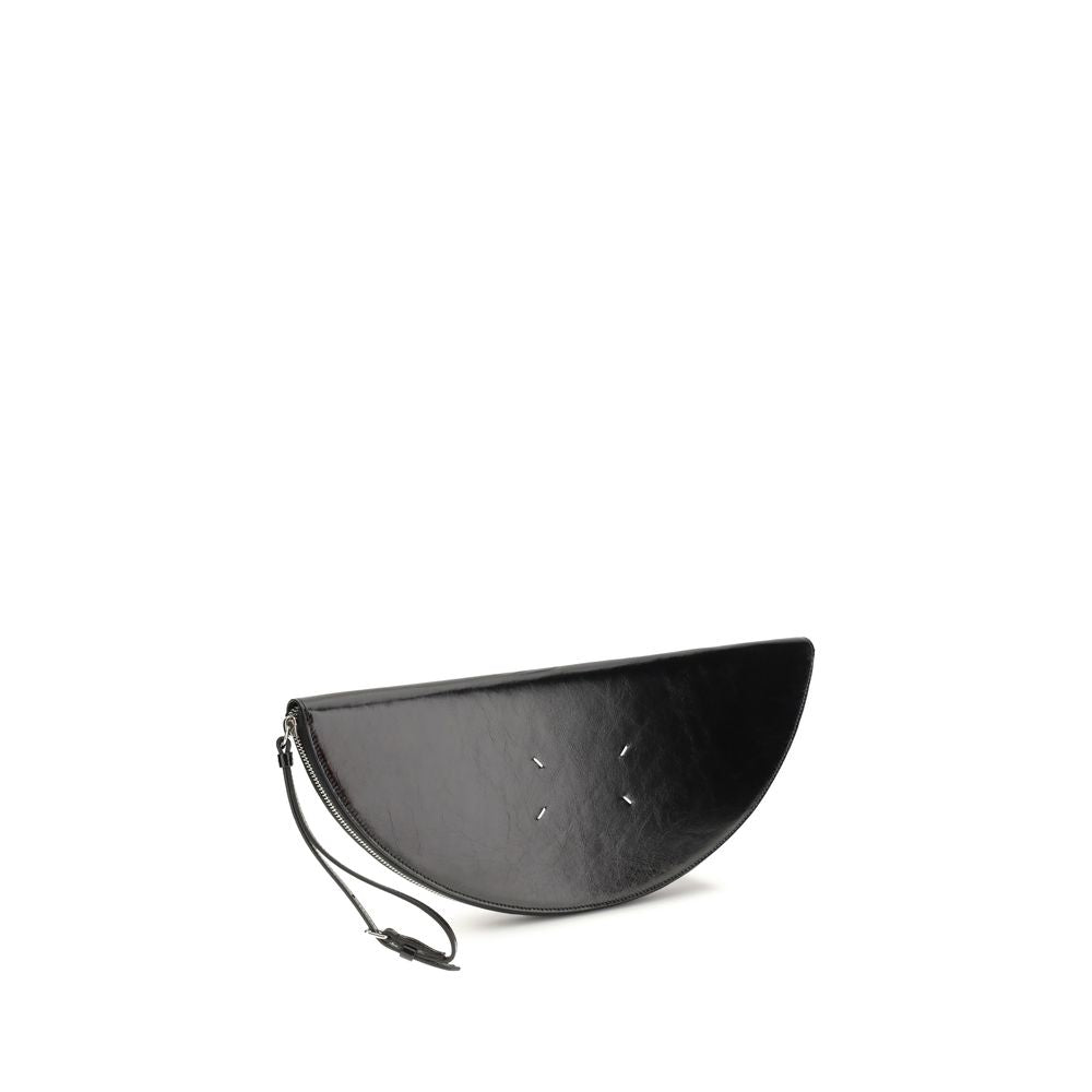 Maison Margiela Black Calf Leather Bos Taurus Clutch Bag