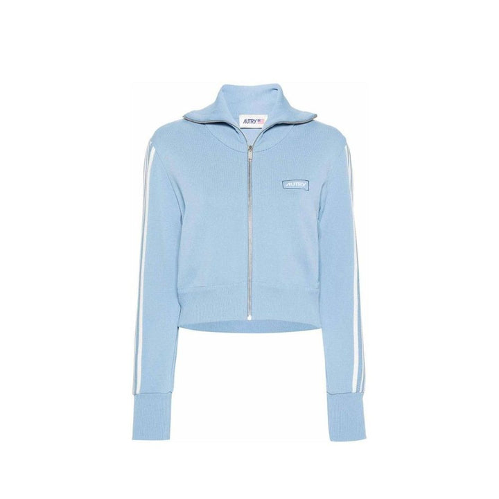 Autry Blue Nylon Cardigan