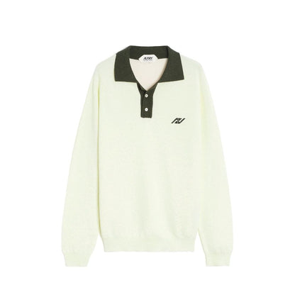 Autry Bicolor Cotton Polo Shirt