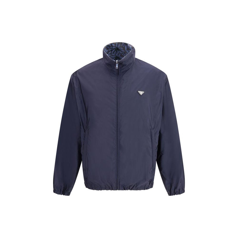 Chaqueta Prada de nailon reciclado azul
