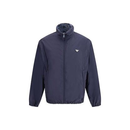 Chaqueta Prada de nailon reciclado azul