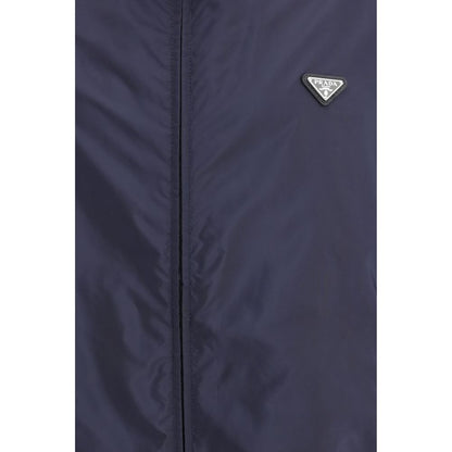 Chaqueta Prada de nailon reciclado azul