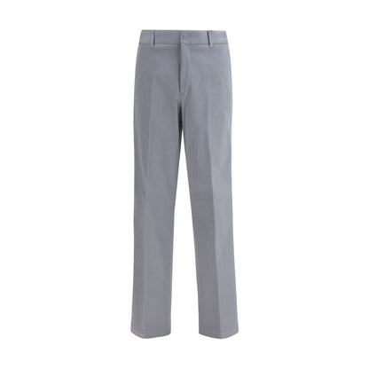 Pantalones casuales Fendi de algodón gris