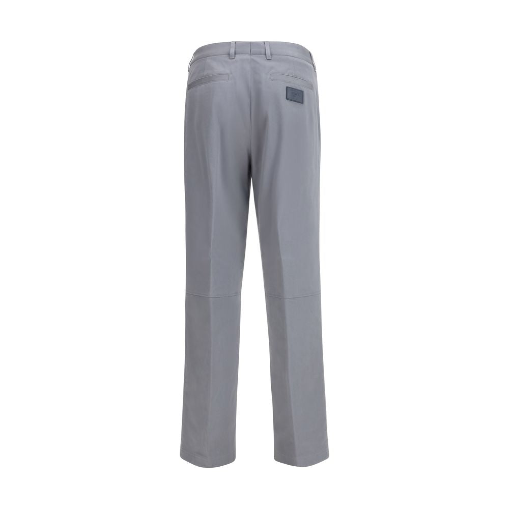 Pantalones casuales Fendi de algodón gris