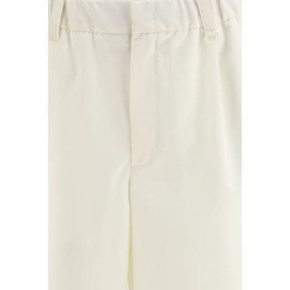 LAMINAR Beige Polyester Bermuda Shorts