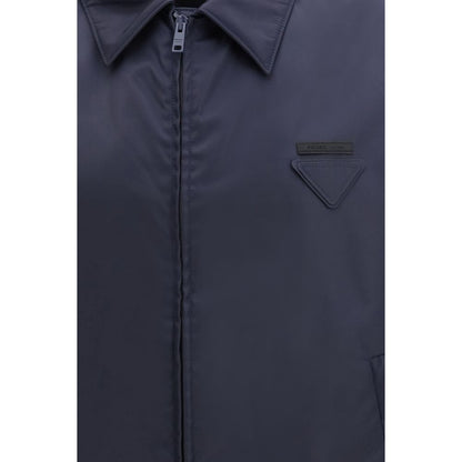 Prada Blue Nylon Shell Jacket