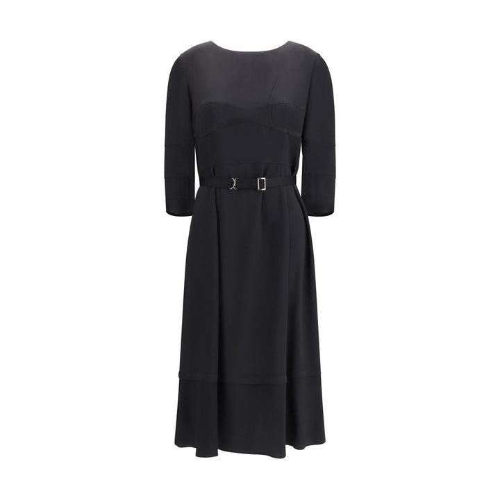 Vestido informal de acetato negro de Prada