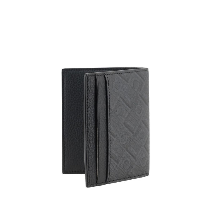Cartera Ferragamo de piel de becerro negra Bos Taurus