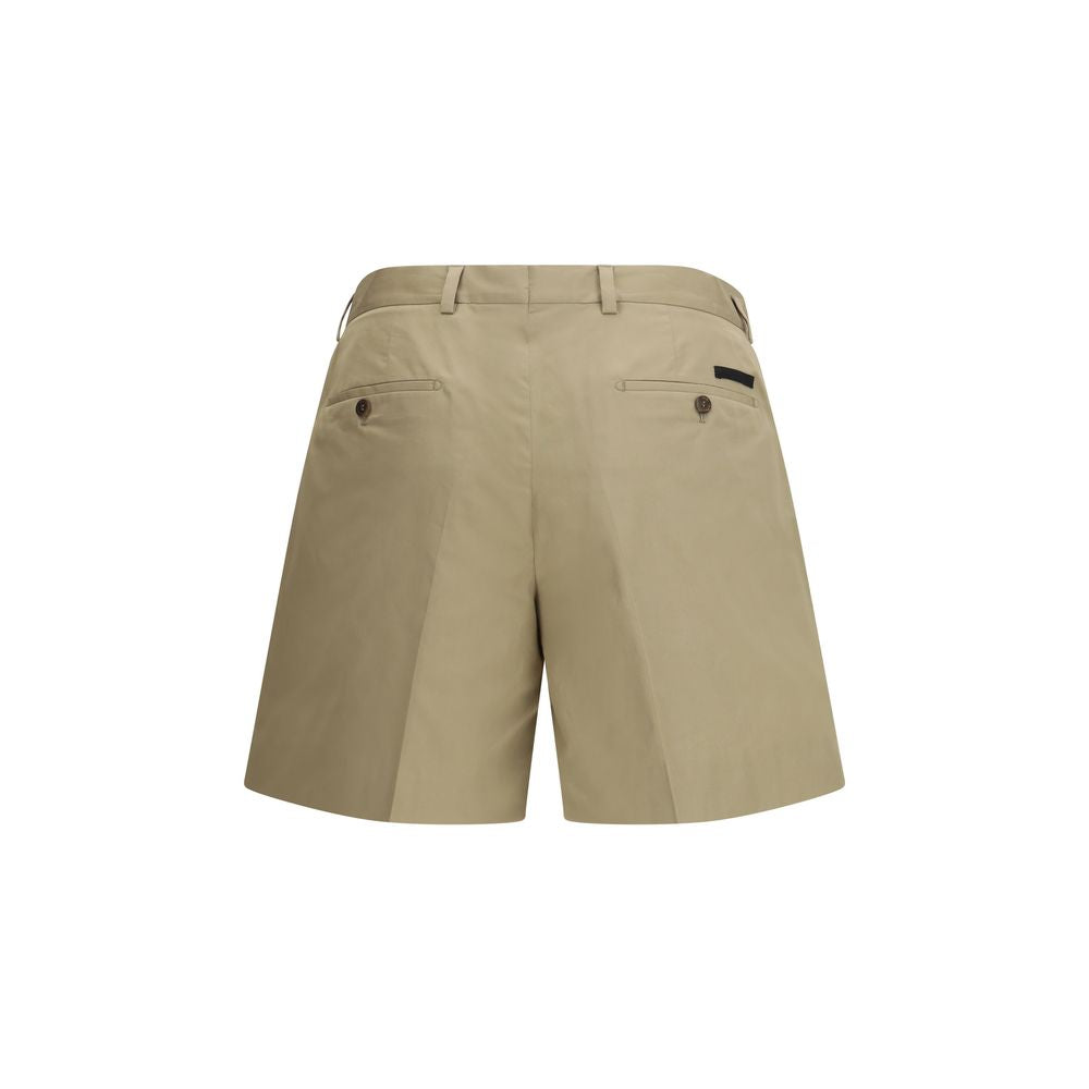 Prada Beige Cotton Bermuda Shorts