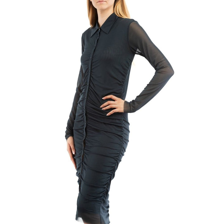 Patrizia Pepe Blue Polyester Casual Dress