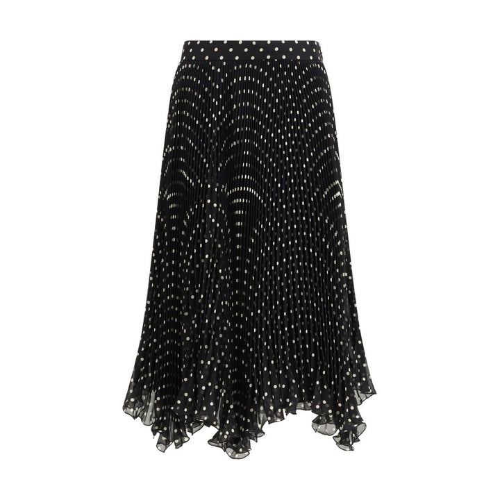 Falda Valentino de seda negra