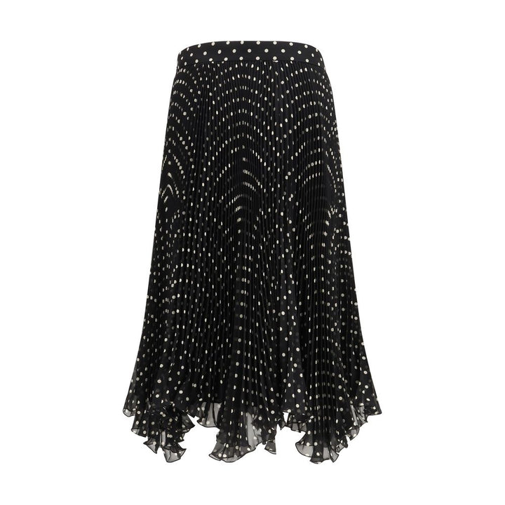 Falda Valentino de seda negra