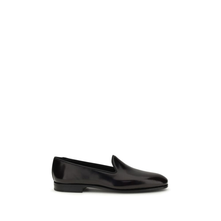 Church's Bordeaux Calf Leather Bos Taurus Slip-On Loafers