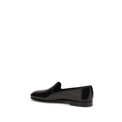 Church's Bordeaux Calf Leather Bos Taurus Slip-On Loafers