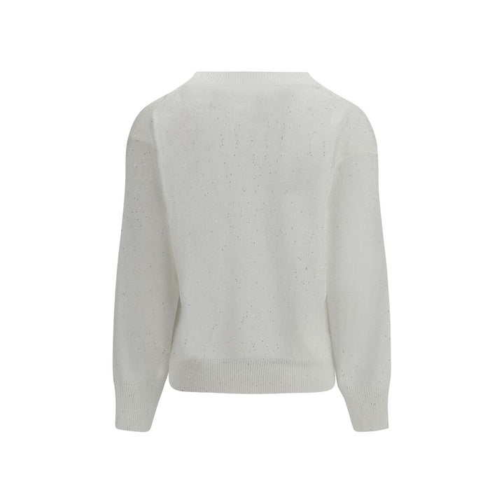 T-shirt Brunello Cucinelli en lin blanc
