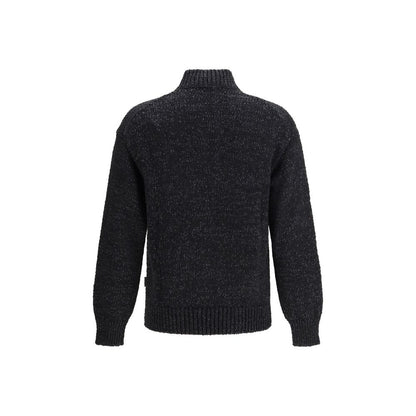 LAMINAR Black Cotton Sweatshirt