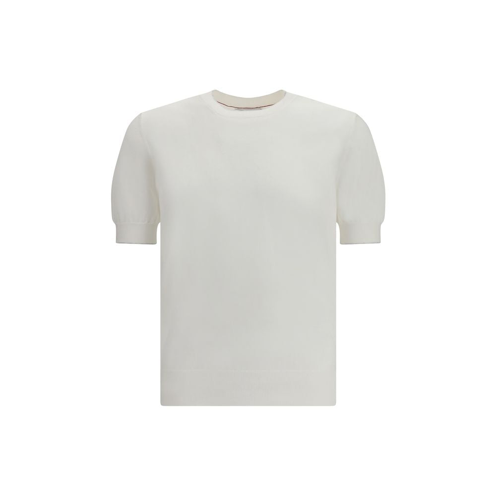 Camiseta blanca de algodón Brunello Cucinelli