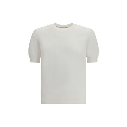 Camiseta blanca de algodón Brunello Cucinelli
