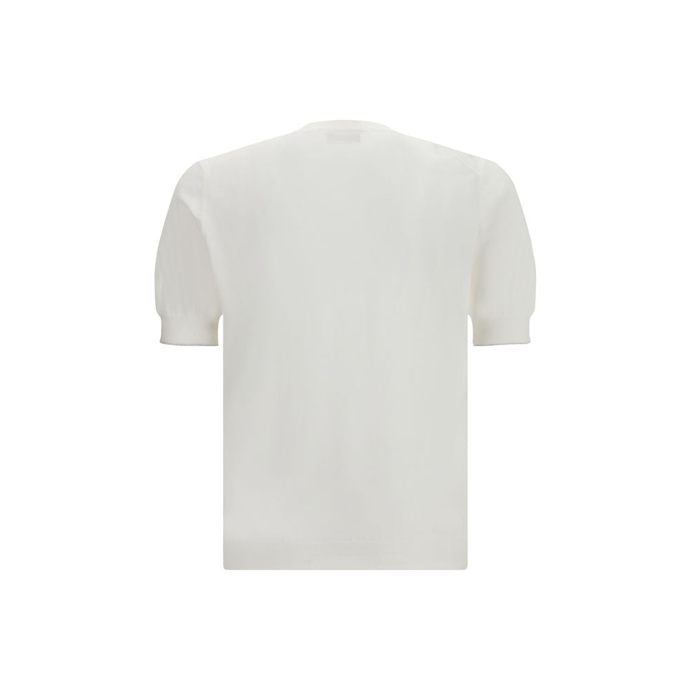 Camiseta blanca de algodón Brunello Cucinelli