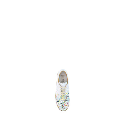 Maison Margiela White Calf Leather Bos Taurus Low Top Sneakers