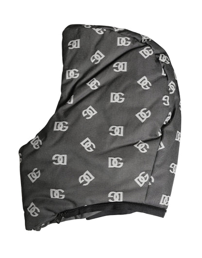 Gorra de sombrero Dolce & Gabbana negra con logo estampado para toda la cabeza