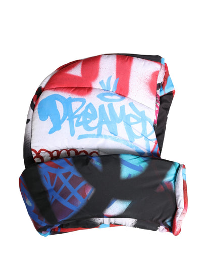 Gorro Capello Envolvente de Cabeza Completa con Grafiti Multicolor Dolce & Gabbana