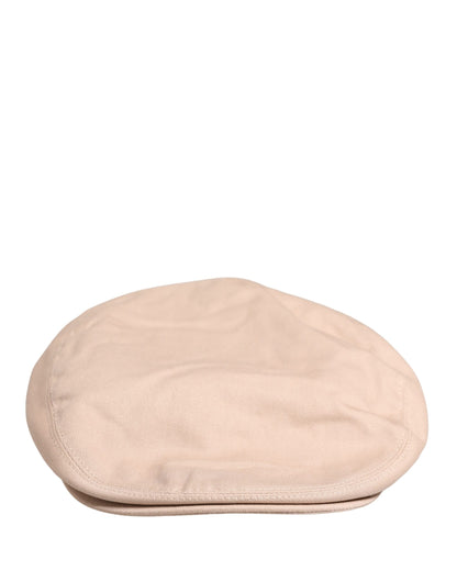 Dolce & Gabbana Gorra Newsboy de algodón beige para hombre