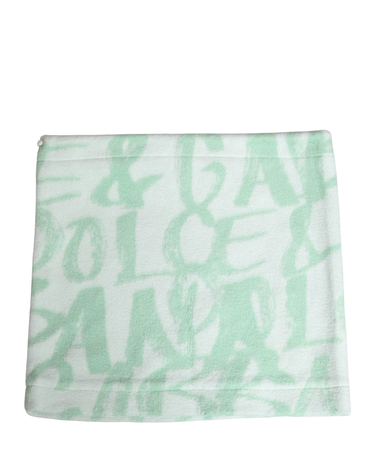 Gorro con bufanda de cuello de nailon blanco con logo estampado para hombre Dolce & Gabbana