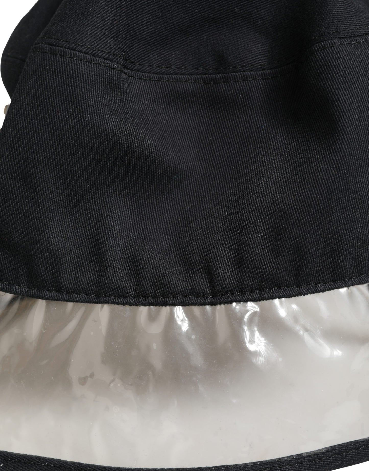 Dolce & Gabbana Black Cotton Plastic Fisherman Bucket Capello Hat