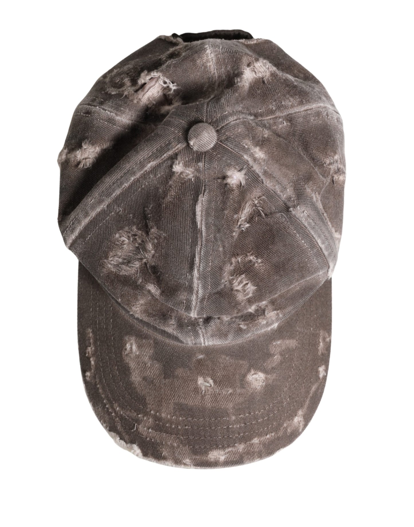 Gorra de béisbol Dolce & Gabbana de algodón marrón desgastado para hombre