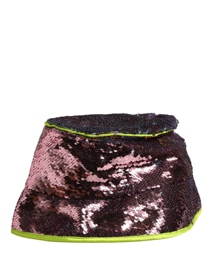 Dolce & Gabbana Gorro Pescador Púrpura con Lentejuelas para Hombre