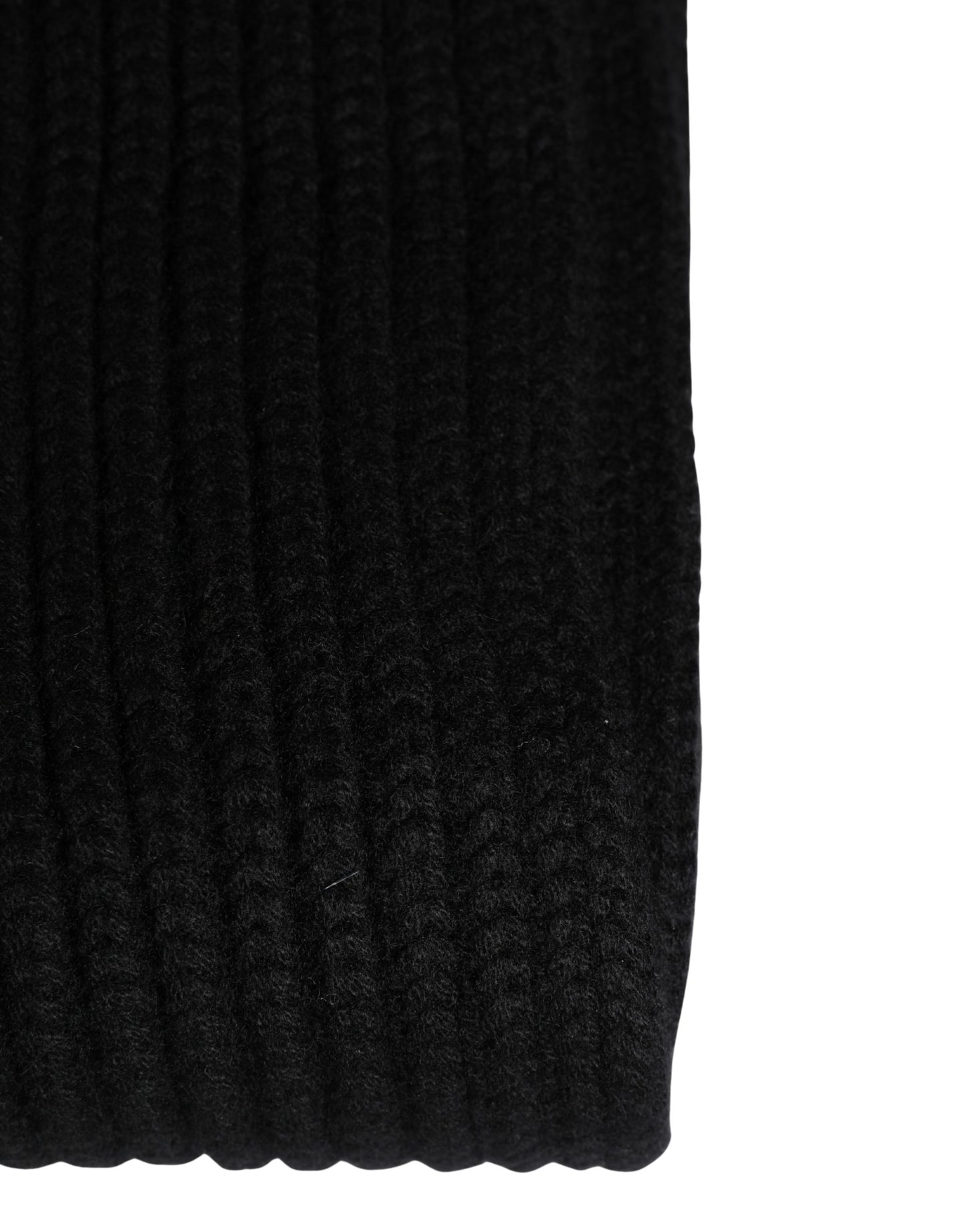 Dolce & Gabbana Braga de cuello de cachemir negro para hombre, talla única