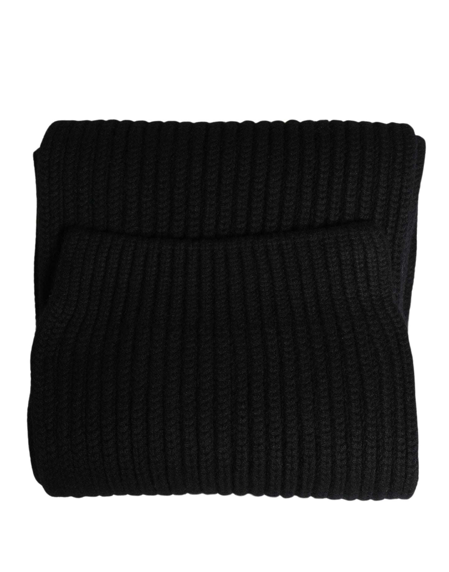 Dolce & Gabbana Braga de cuello de cachemir negro para hombre, talla única