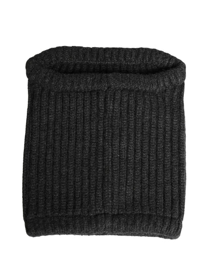 Gorro de cuello para hombre de lana de cachemira negra Dolce & Gabbana
