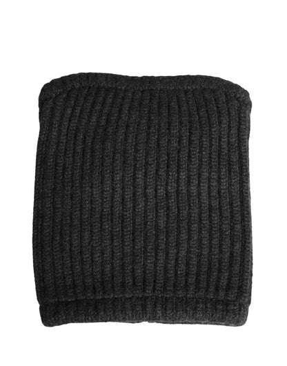 Gorro de cuello para hombre de lana de cachemira negra Dolce & Gabbana